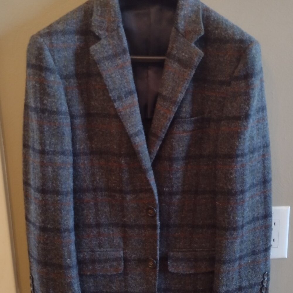 Brooks Brothers Harris Tweed Sport Coat Size 36S - Milano Fit